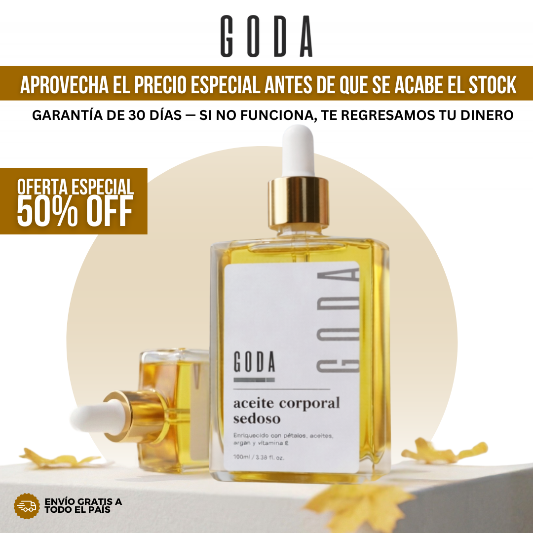 Goda® Aceite de Seda Corporal — Piel Más Firme y Más Suave