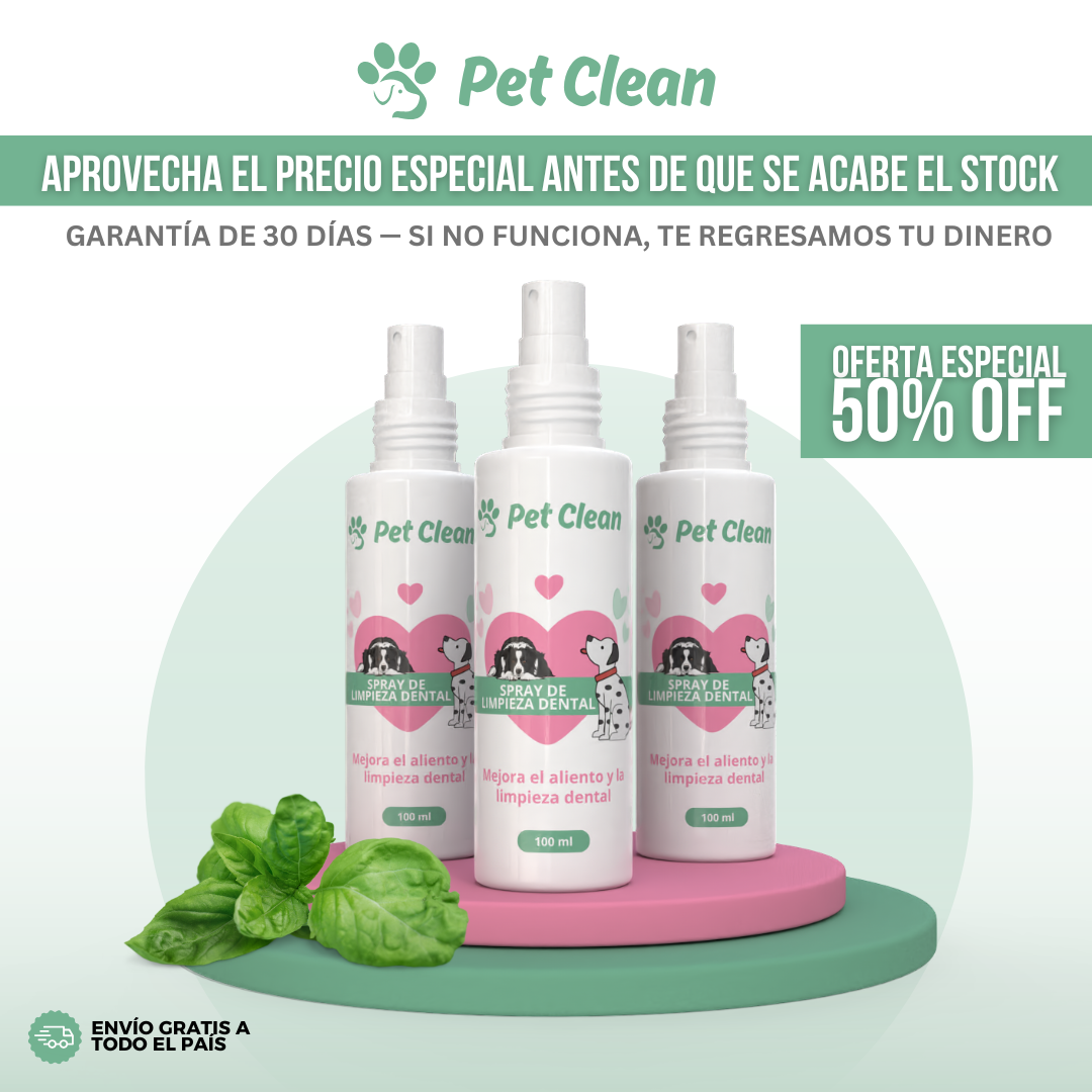 PetClean™ — Dientes Limpios, Sin Cepillo y Sin Veterinario