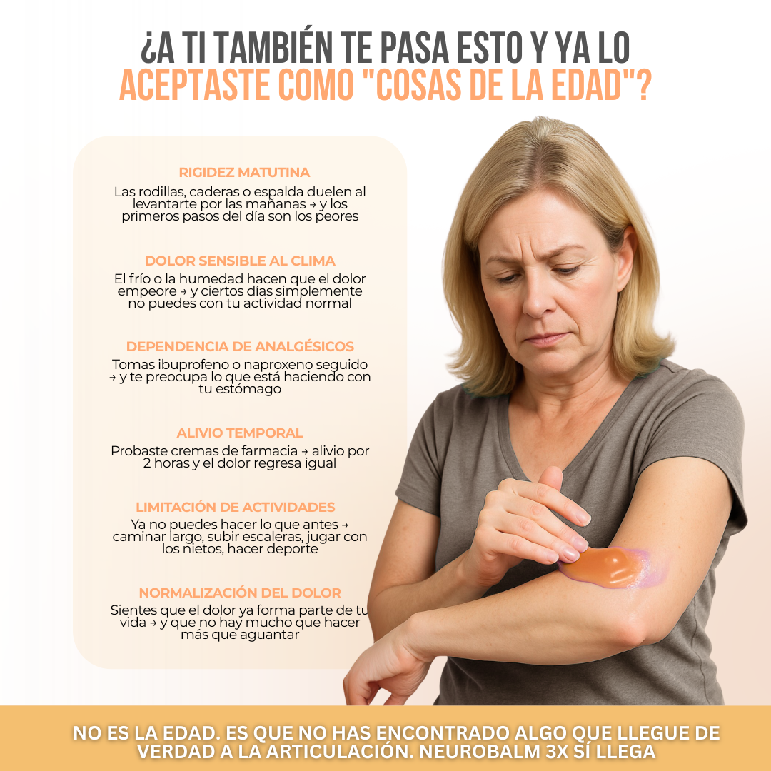 NeuroBalm 3X™ — Alivia el Dolor Articular en Minutos