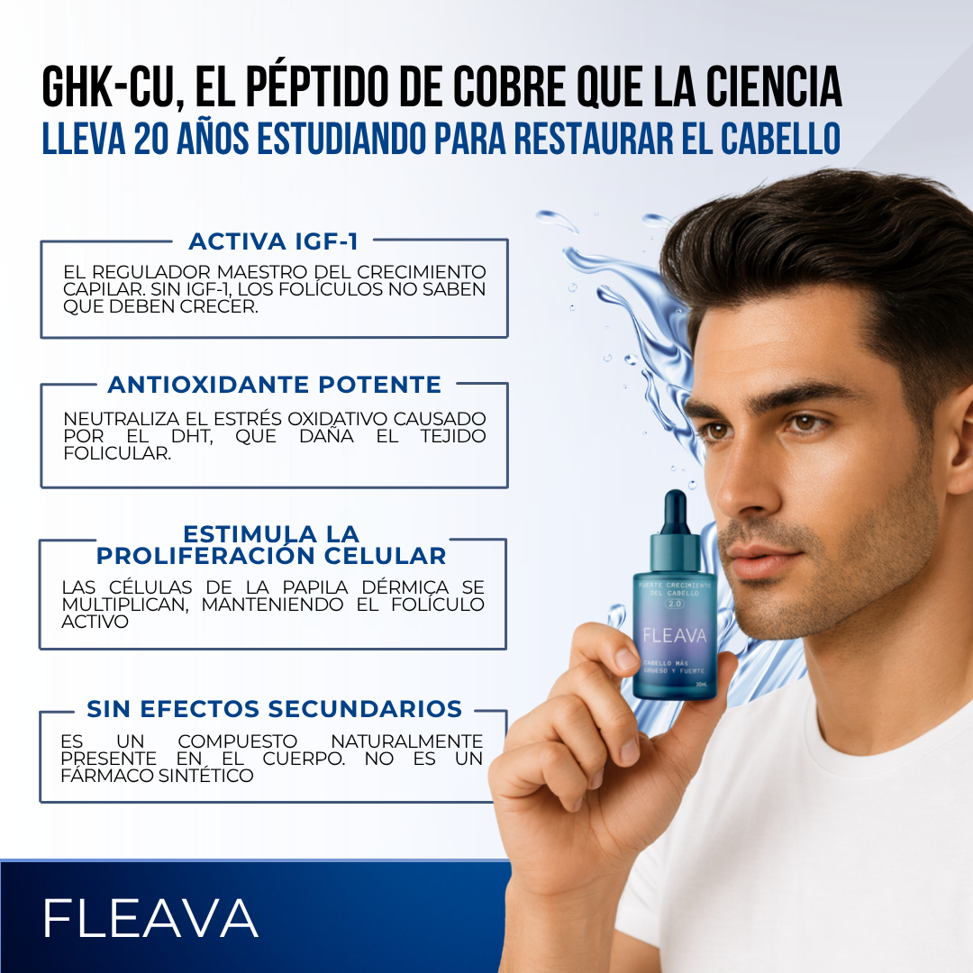 Fleava™ — Lo que el Minoxidil No Pudo Hacer