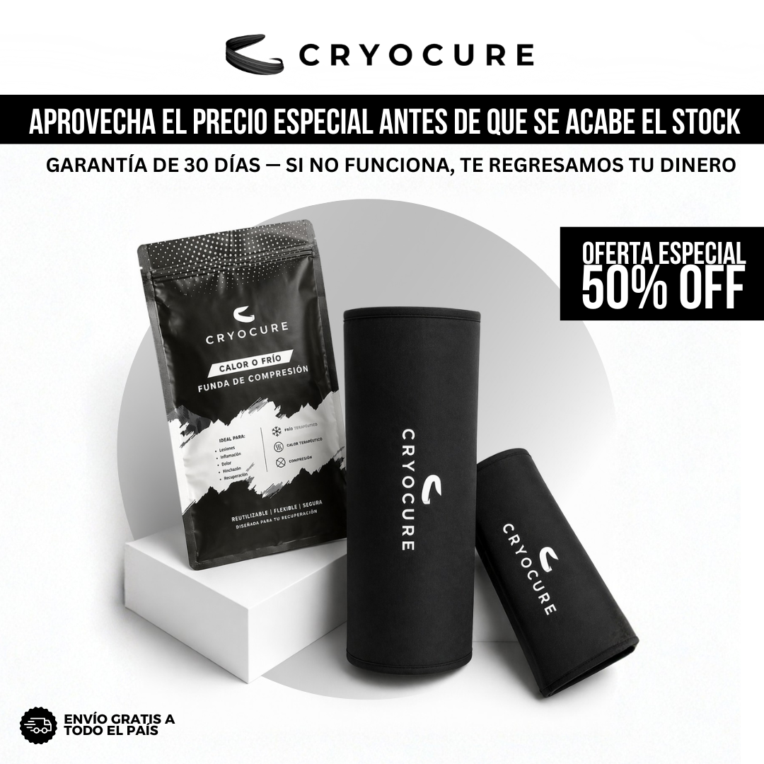 Cryocure™ ThermaFlex Pro | Manga de Compresión Frío y Calor, La Terapia que Usa el Fisioterapeuta
