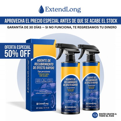 ExtendLong™ Coating Cerámico para Auto — Brillo, Protección y Lavado sin Agua