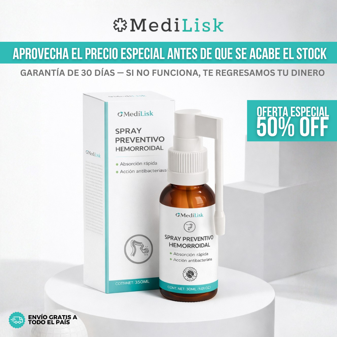 MediLisk™ Hemorrhoids Spray — Alivio en Minutos. Curación en Días