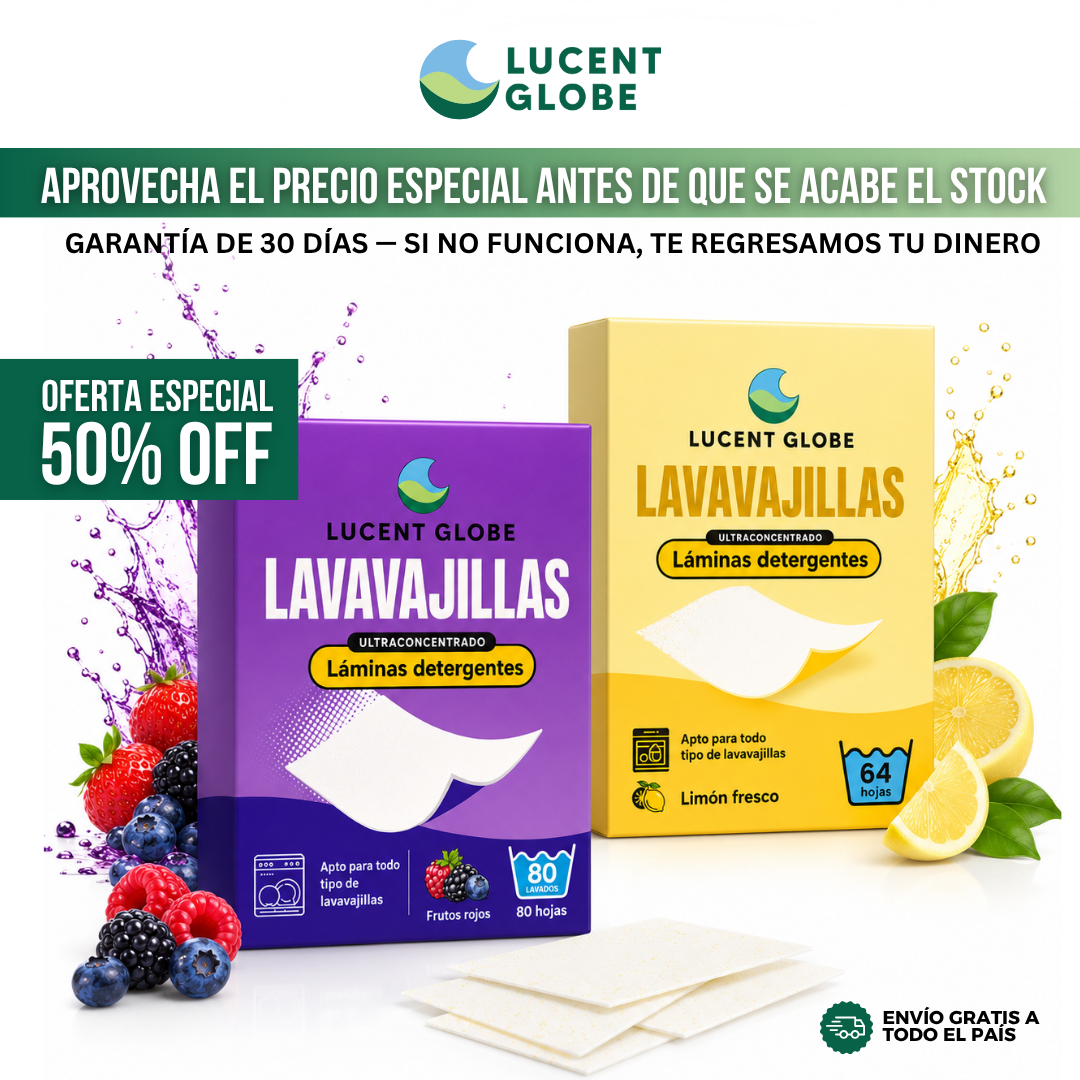 Lucent Globe™ Hojas de Detergente para Trastes