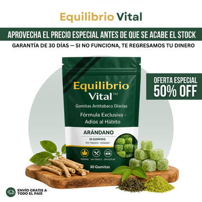 Equilibrio Vital™ Gomitas Anticigarrillo — Deja de Fumar Sin Sufrimiento