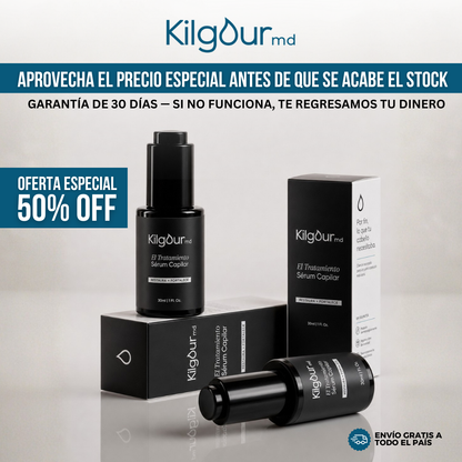 KilgourMD™ | Sérum Capilar para el Adelgazamiento del Cabello