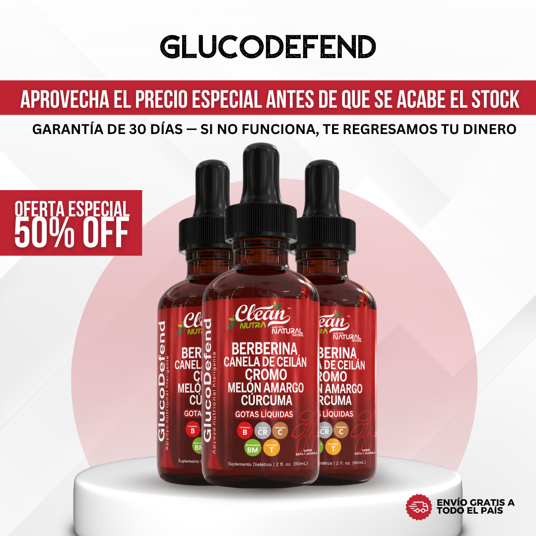 GlucoDefend™ Suplemento Natural para el Azúcar en Sangre