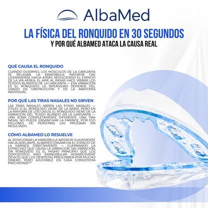 AlbaMed™ — Férula antirronquidos ajustable