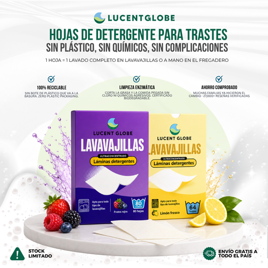 Lucent Globe™ Hojas de Detergente para Trastes