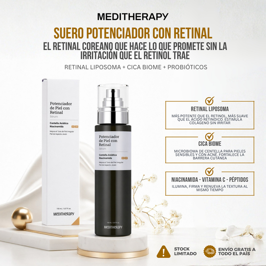 Meditherapy™ Suero Potenciador de Piel con Retinal | Tecnología Coreana