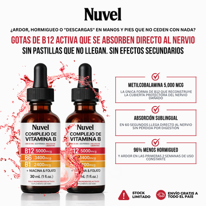 Nuvel® Complejo de Vitamina B — Alivia el Ardor, Hormigueo y Entumecimiento
