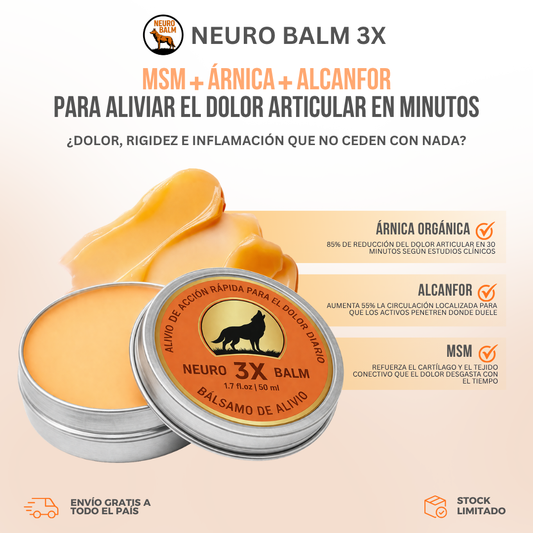 NeuroBalm 3X™ — Alivia el Dolor Articular en Minutos