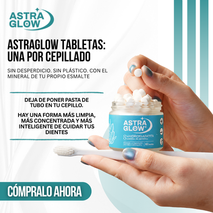 AstraGlow™ Tabletas de Pasta Dental con Hidroxiapatita