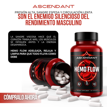 Ascendant Hemo Flow™ Recuperación Muscular Acelerada, 5 Mecanismos Una Sola Cápsula