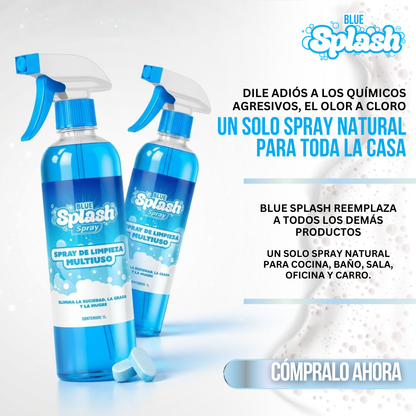Blue Splash™ — Un Solo Spray para Toda la Casa. Sin Químicos, Sin Restregar