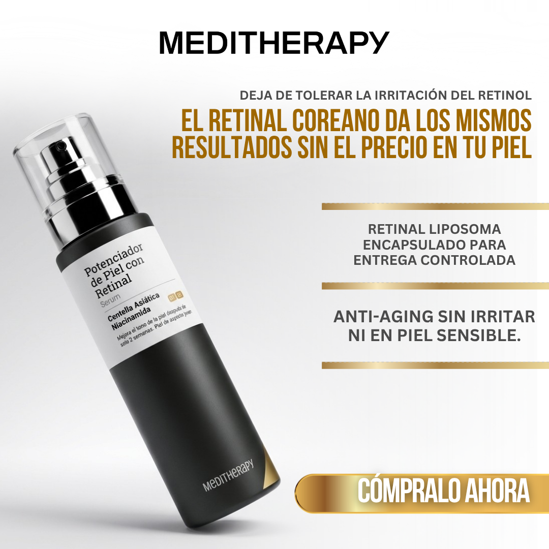 Meditherapy™ Suero Potenciador de Piel con Retinal | Tecnología Coreana