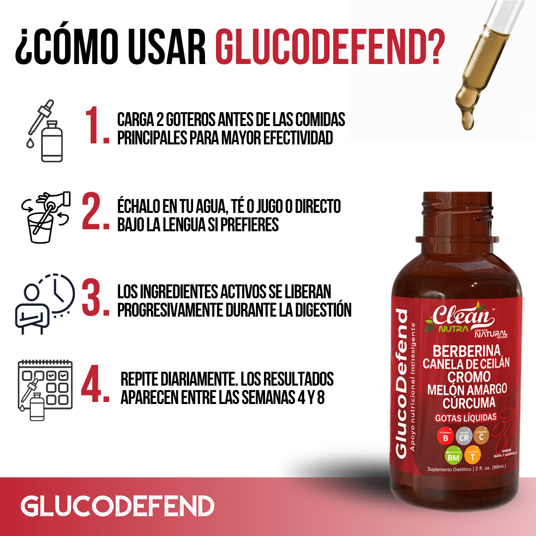 GlucoDefend™ Suplemento Natural para el Azúcar en Sangre
