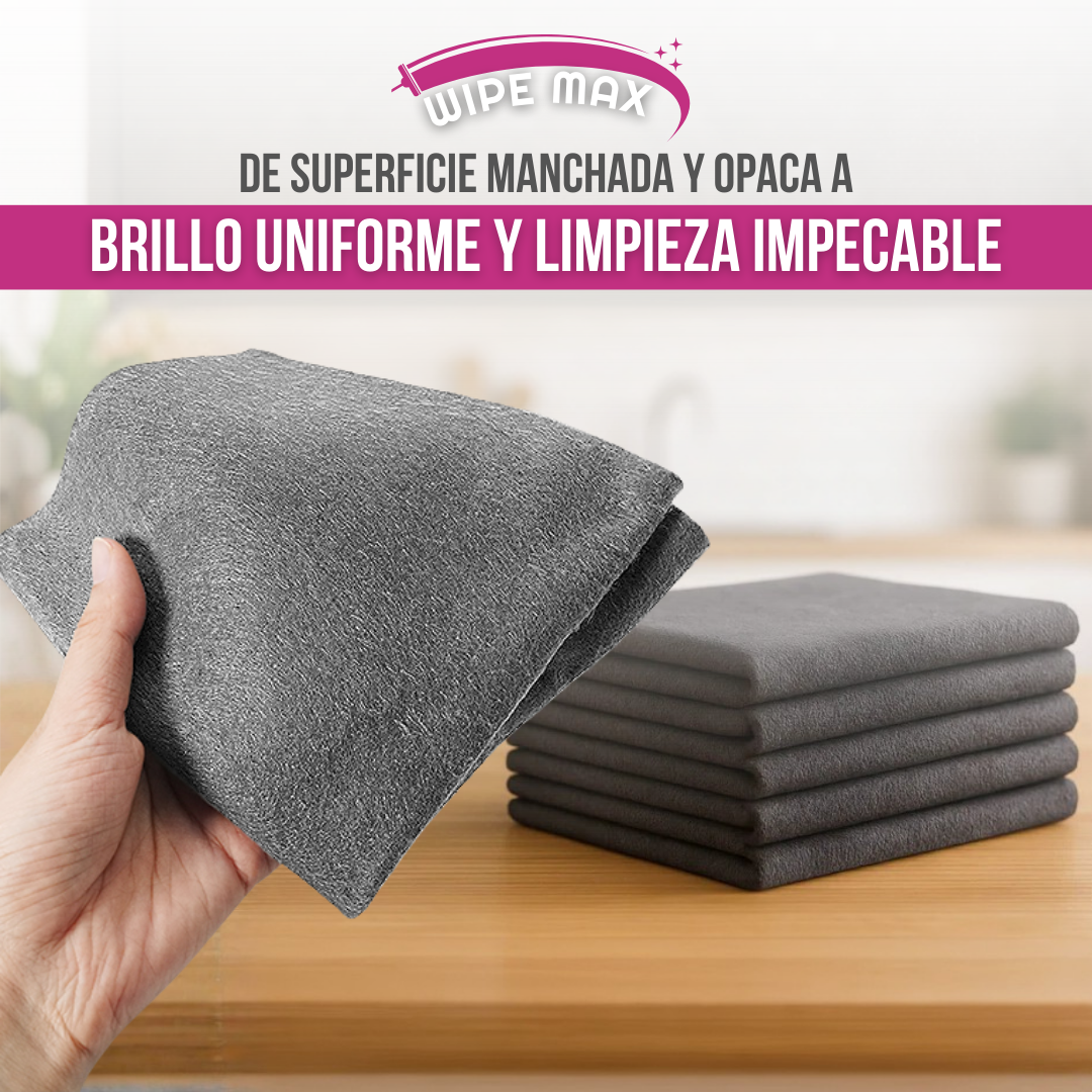 Wipe Max™ – Limpieza impecable, solo con agua