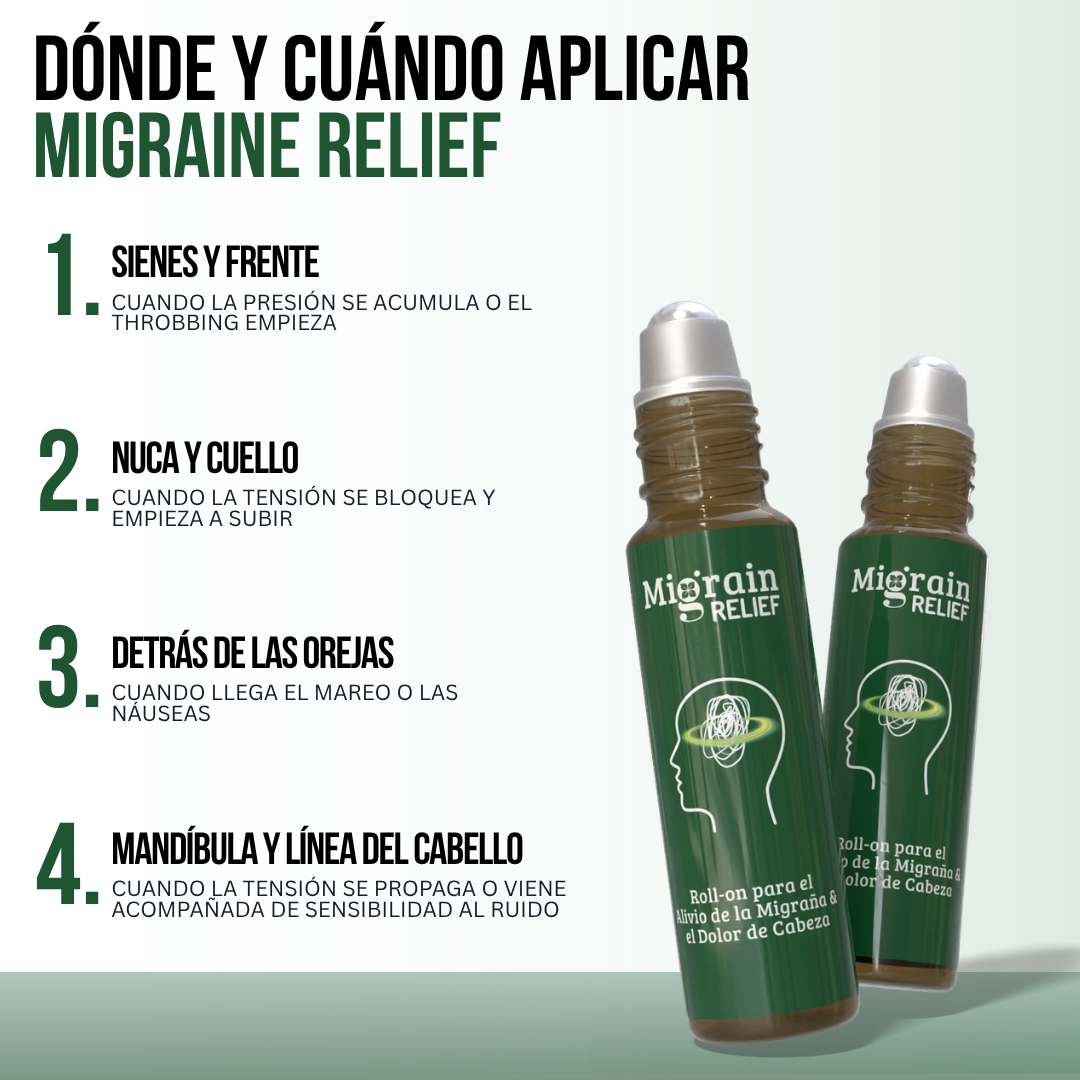 Migraine Relief™ — Regula Dolores de Cabeza, Desde el Primer Sintoma