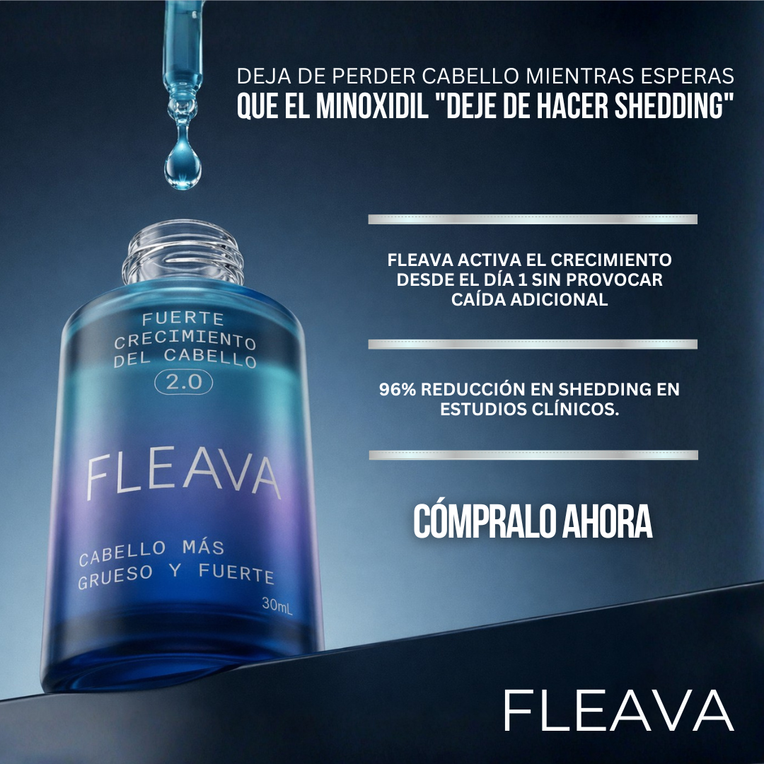 Fleava™ — Lo que el Minoxidil No Pudo Hacer