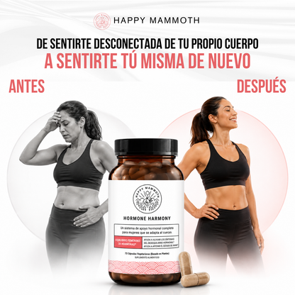 Happy Mammoth™ Hormone Harmony™ — Suplemento para el Equilibrio Hormonal Femenino