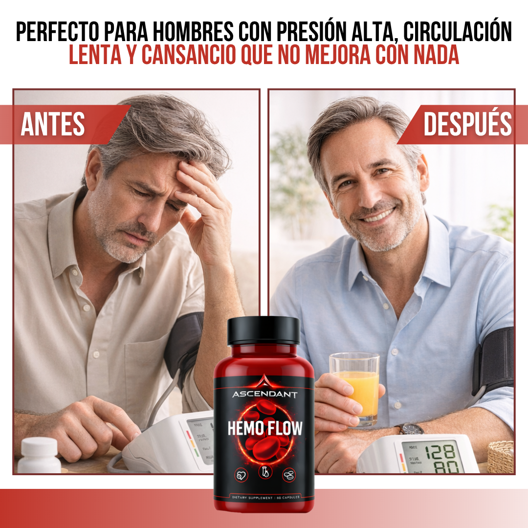 Ascendant Hemo Flow™ Recuperación Muscular Acelerada, 5 Mecanismos Una Sola Cápsula