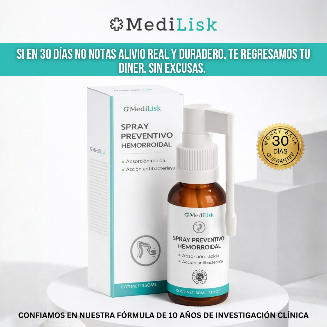 MediLisk™ Hemorrhoids Spray — Alivio en Minutos. Curación en Días