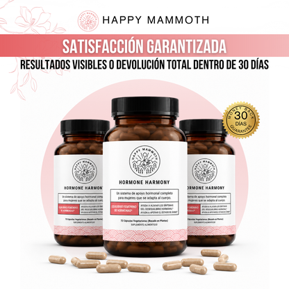 Happy Mammoth™ Hormone Harmony™ — Suplemento para el Equilibrio Hormonal Femenino