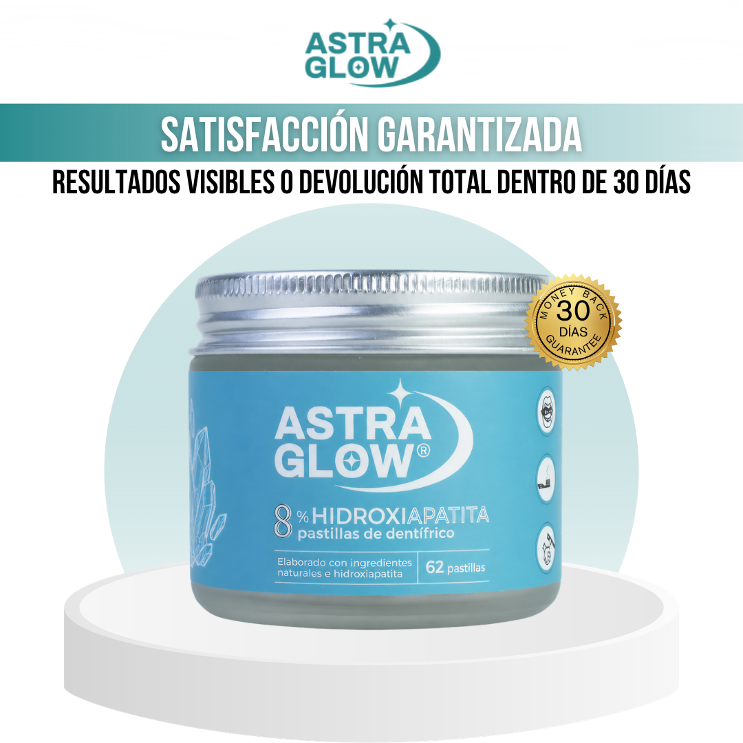 AstraGlow™ Tabletas de Pasta Dental con Hidroxiapatita