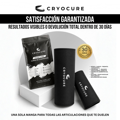 Cryocure™ ThermaFlex Pro | Manga de Compresión Frío y Calor, La Terapia que Usa el Fisioterapeuta