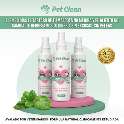 PetClean™ — Dientes Limpios, Sin Cepillo y Sin Veterinario