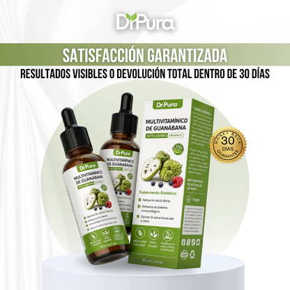 DrPura™ Gotas de Guanábana | Debilita Parásitos Intestinales Hasta Eliminarlos