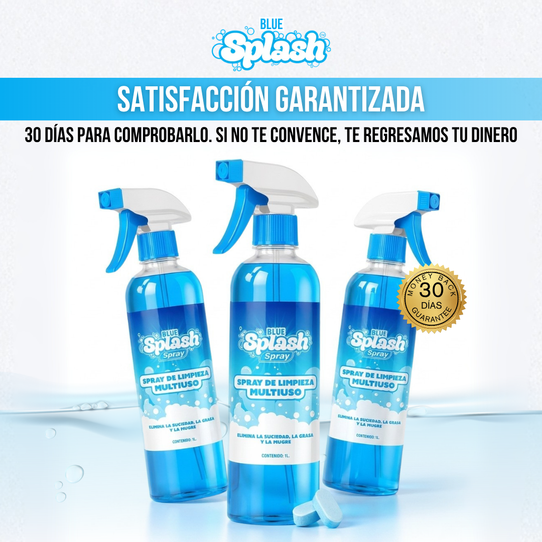 Blue Splash™ — Un Solo Spray para Toda la Casa. Sin Químicos, Sin Restregar