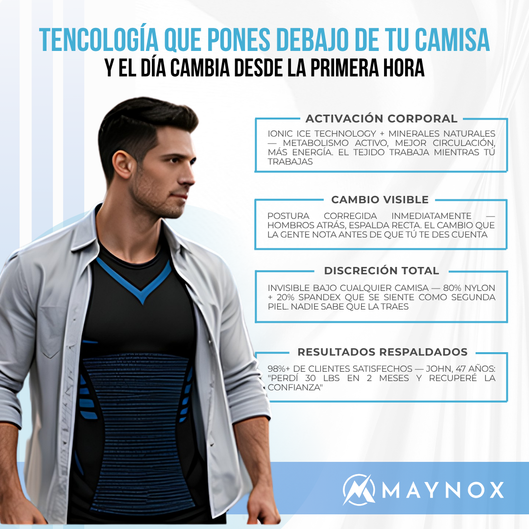 Maynox VitaBoost™ — Playera de Compresión para Hombre