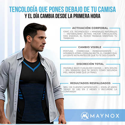 Maynox VitaBoost™ — Playera de Compresión para Hombre