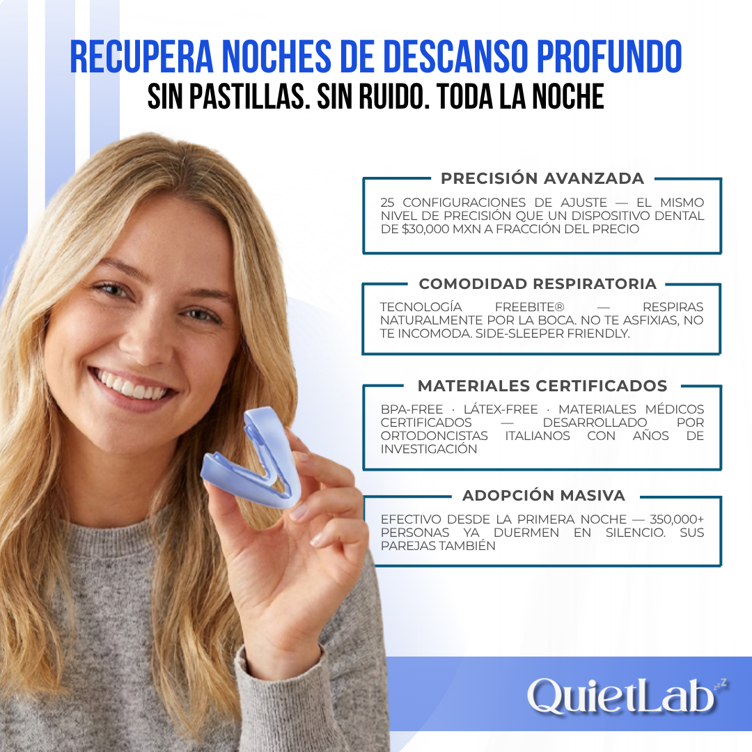QuietLab Pro® — Dispositivo Antironquido Ajustable