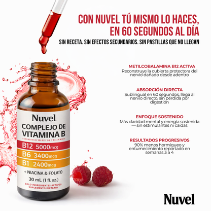 Nuvel® Complejo de Vitamina B — Alivia el Ardor, Hormigueo y Entumecimiento