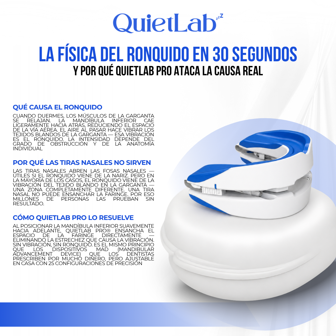 QuietLab Pro® — Dispositivo Antironquido Ajustable