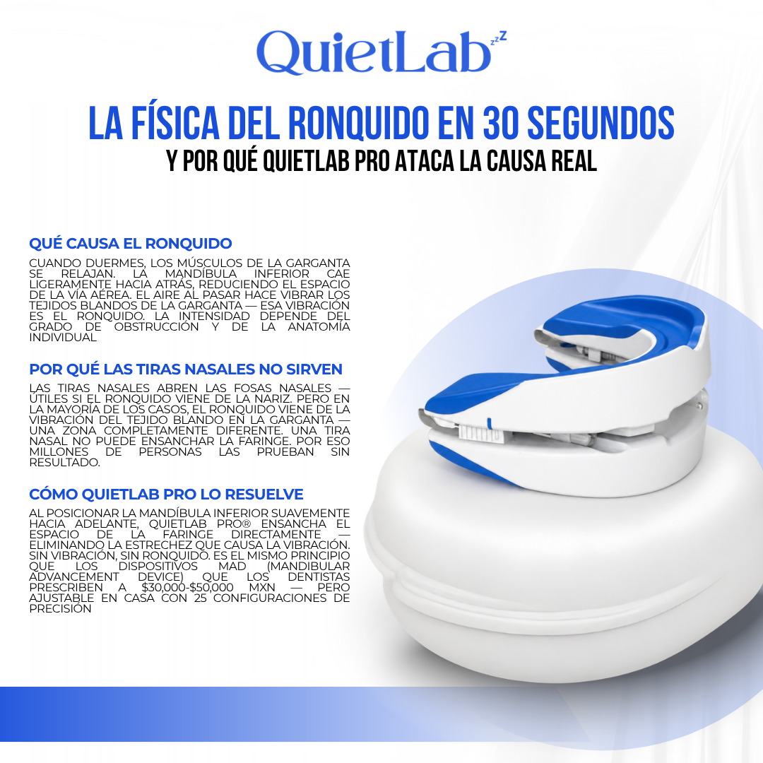 QuietLab Pro® — Dispositivo Antironquido Ajustable