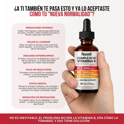 Nuvel® Complejo de Vitamina B — Alivia el Ardor, Hormigueo y Entumecimiento