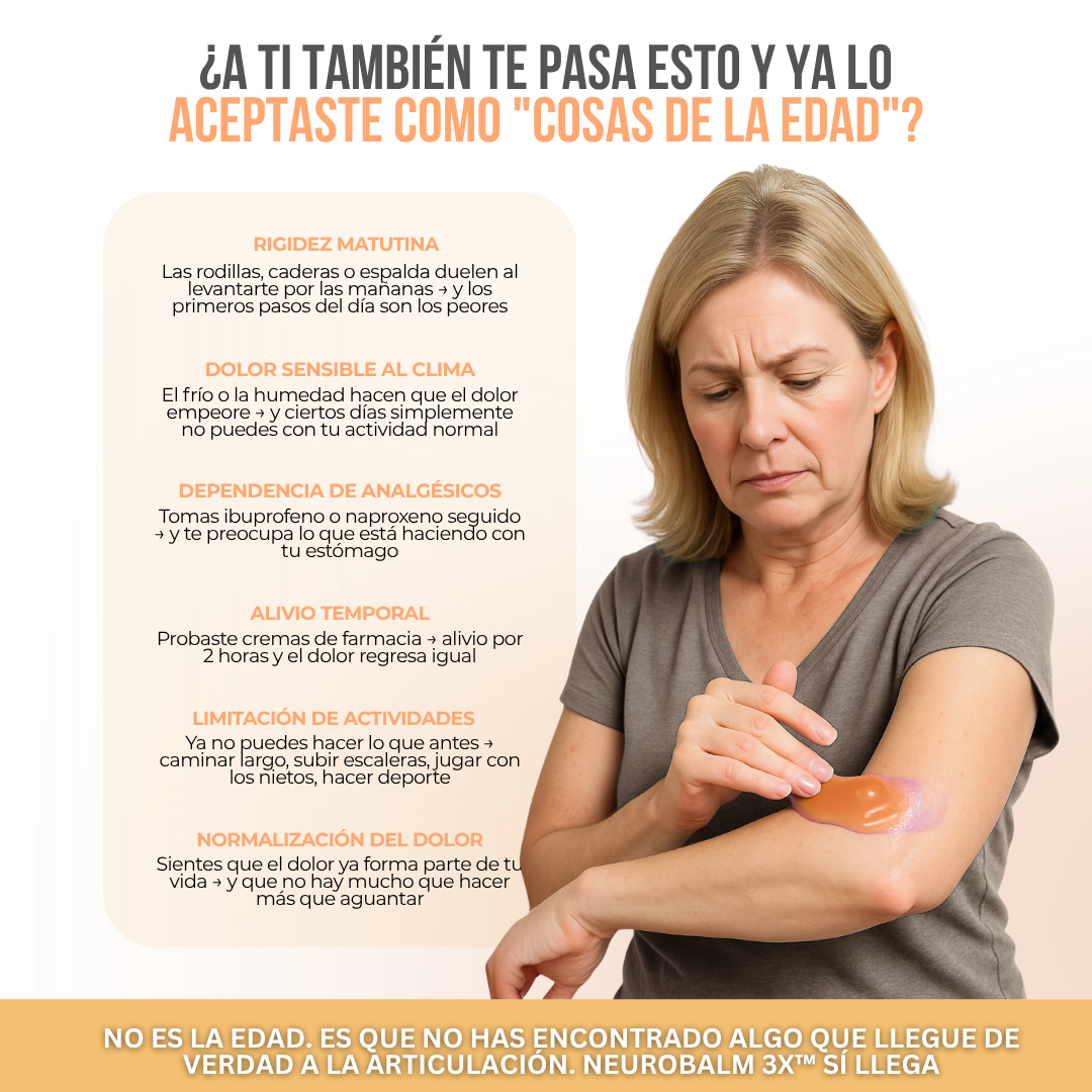 NeuroBalm 3X™ — Alivia el Dolor Articular en Minutos