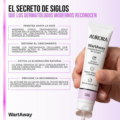 Wart Away™ Crema Eliminadora de Verrugas y Fibromas