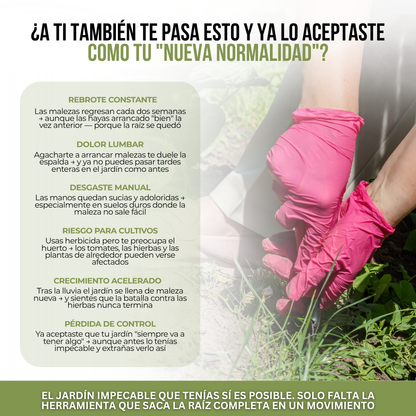 RootReaper™ — Arrancamalezas de Raíz de 5 Puntas