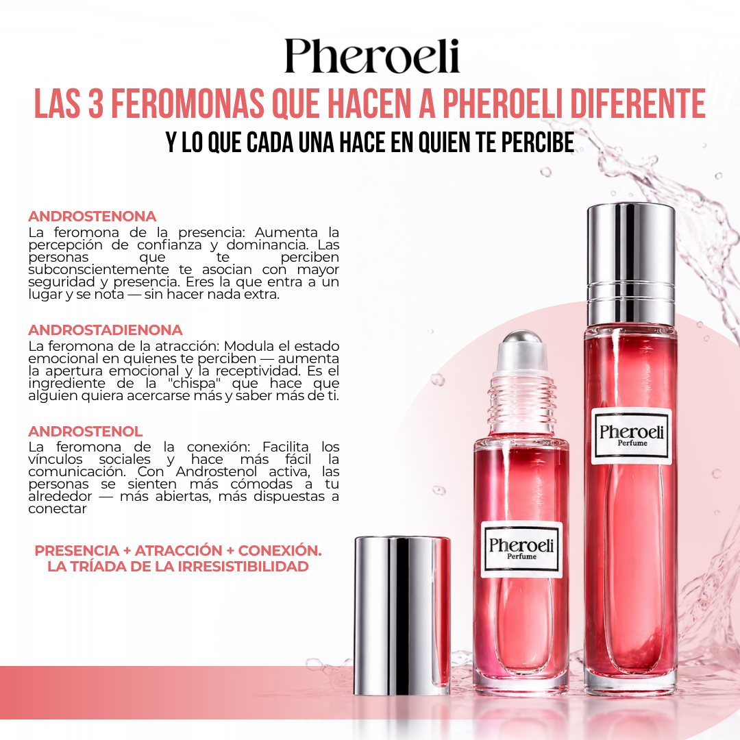 Pheroeli™ Perfume con Feromonas | El Perfume que Hace que se Queden Pensando en Ti.