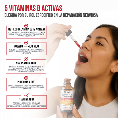 Nuvel® Complejo de Vitamina B — Alivia el Ardor, Hormigueo y Entumecimiento