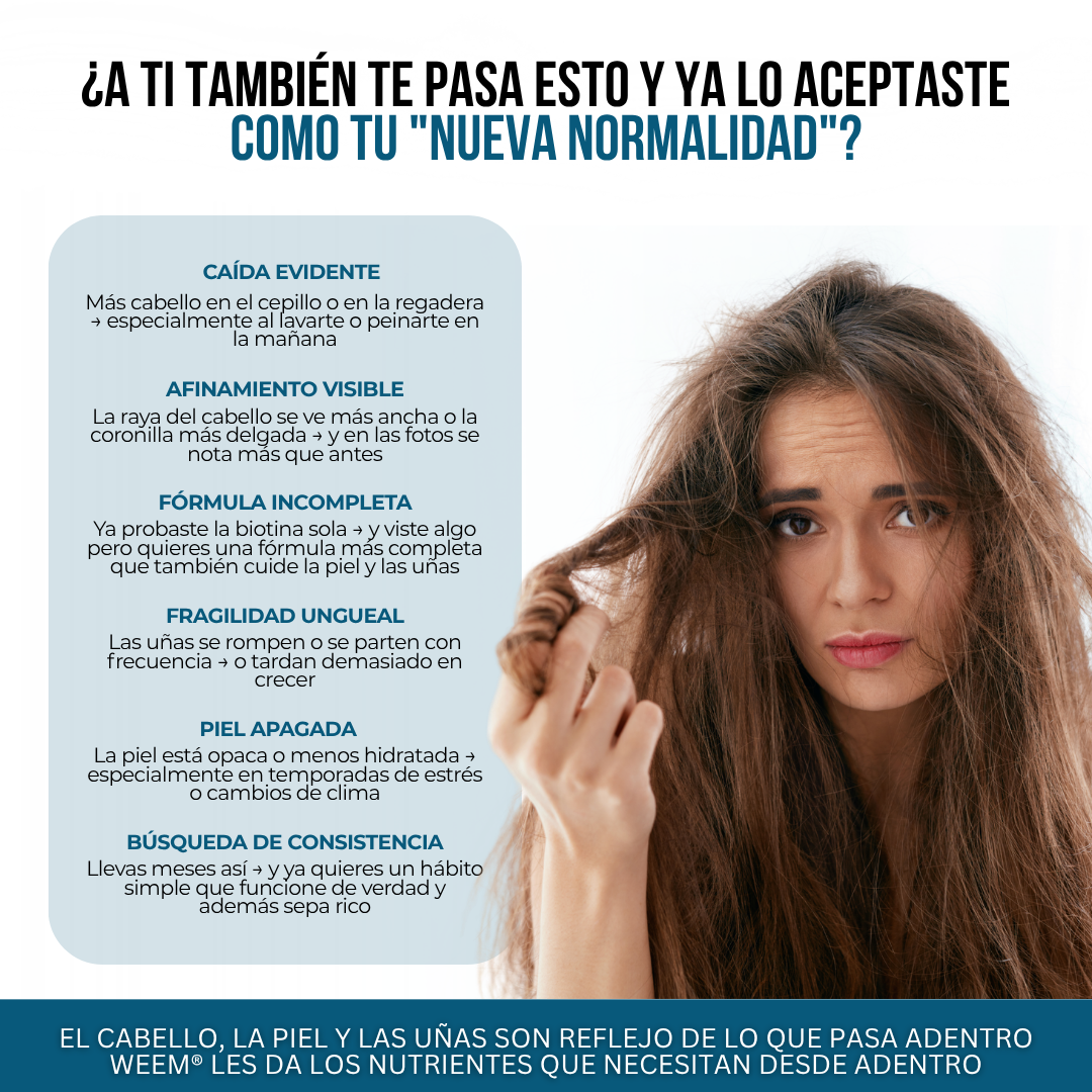 WEEM® Gomitas de Vitaminas para Cabello, Piel y Uñas
