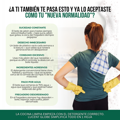 Lucent Globe™ Hojas de Detergente para Trastes