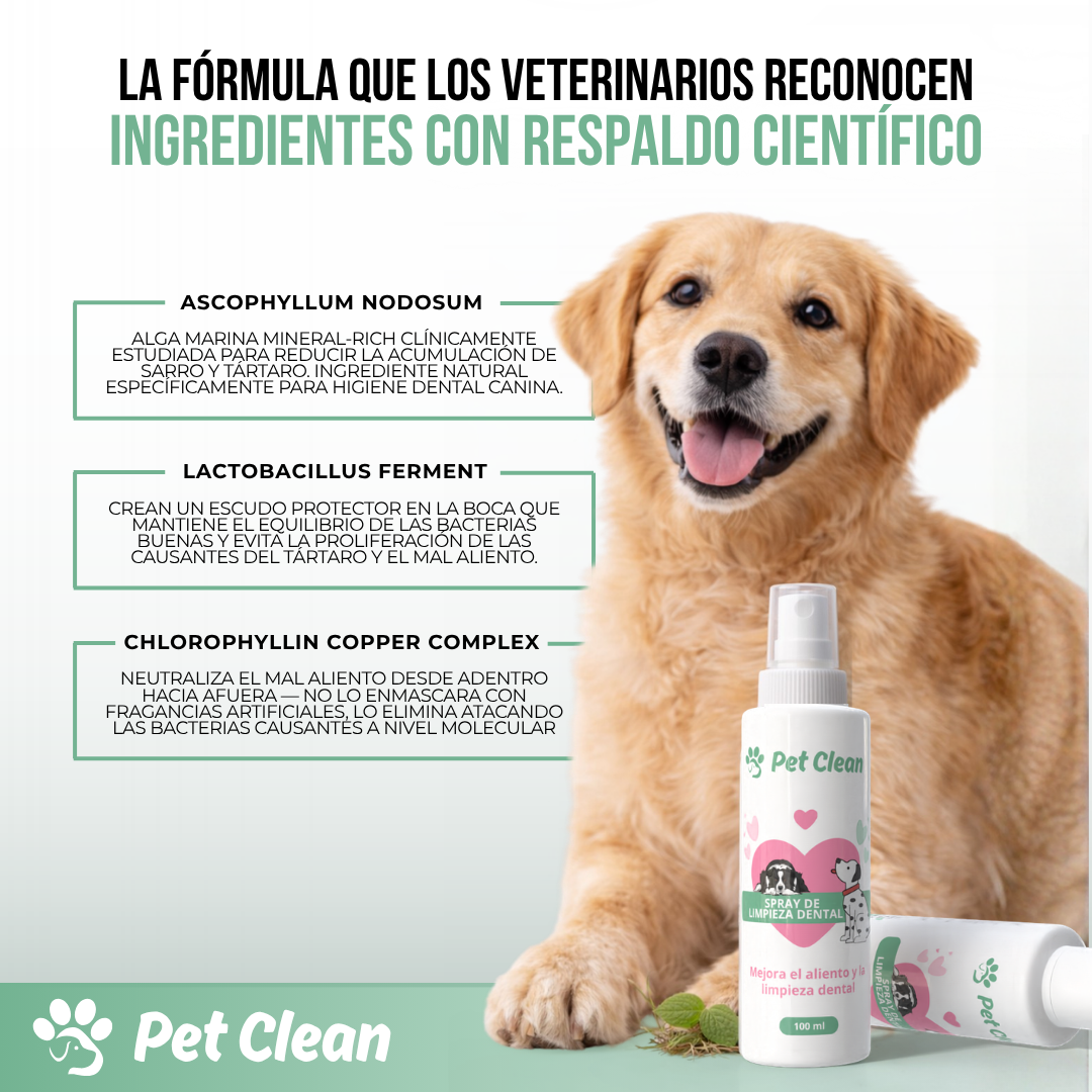 PetClean™ — Dientes Limpios, Sin Cepillo y Sin Veterinario.