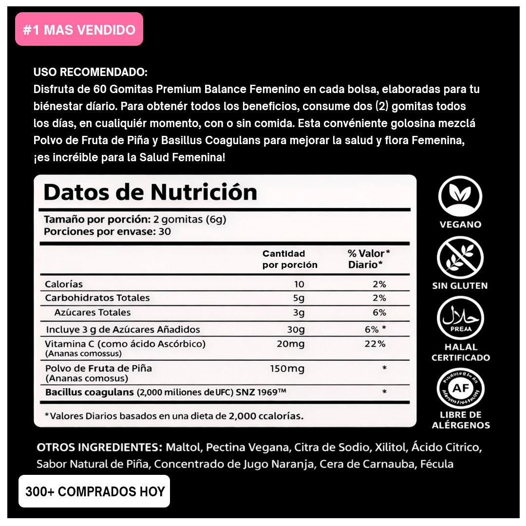 Vital Natural™ Gomitas de Equilibrio Femenino