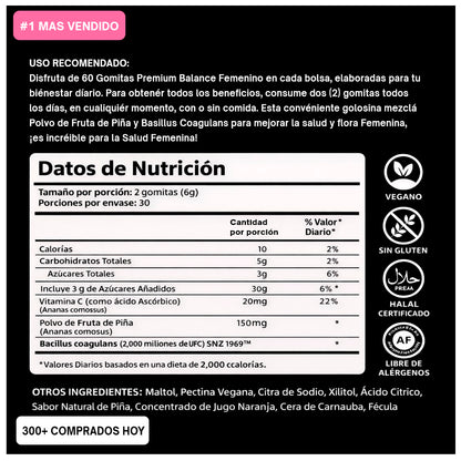 Vital Natural™ Gomitas de Equilibrio Femenino